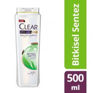 شامپو کلیر ضدشوره بانوان مدل Bitkisel Sentez حجم ۵۰۰ میلی لیتر Clear Bitkisel Sentez Shampoo Yeni 500ml