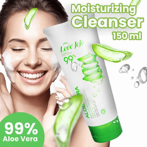 خرید و قیمت کرم مرطوب کننده و مراقبت از پوست آلوئه ورا Love JoJo 99% Aloe Vera Moisturizing Cleanser 150ML