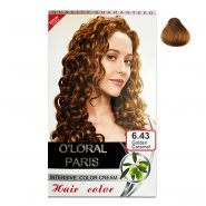 6-43 golden caramel خرید و قیمت و مشخصات رنگ مو اولورال پاریس O’LORAL PARIS کارامل طلایی شماره 6-43
