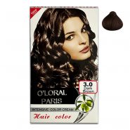 خرید و قیمت و مشخصات رنگ مو اولورال پاریس O’LORAL PARIS قهوه ای تیره شماره 3-0