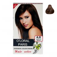 خرید و قیمت و مشخصات رنگ مو اولورال پاریس O’LORAL PARIS قهوه ای روشن شماره 4.0
