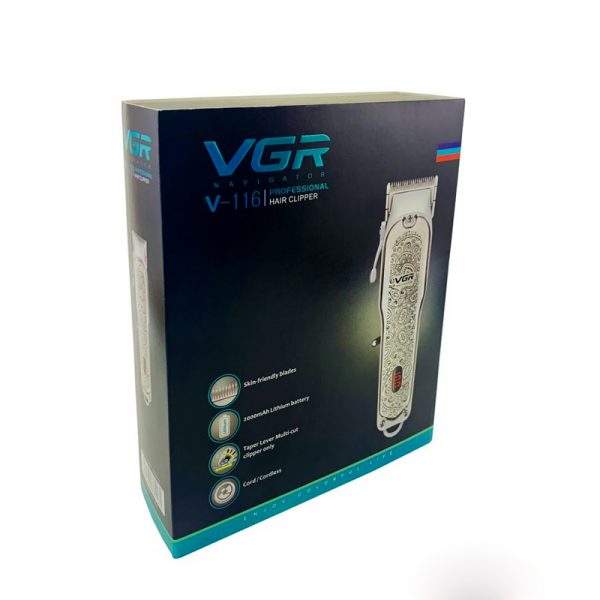 خرید و قیمت و مشخصات ماشین اصلاح حرفه ای وی جی آر مدل VGR V-116 متال در فروشگاه اینترنتی زیبا مد