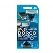 خرید و قیمت و مشخصات خودتراش 6 تیغ دورکو DORCO بسته 3 عددی در فروشگاه اینترنتی زیبا مد