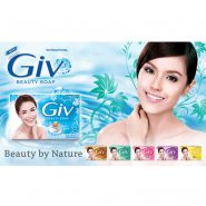 خرید و قیمت و مشخصات صابون جیو Giv آبی مدل GIV Beauty Soap بسته 4 عددی در فروشگاه اینترنتی زیبا مد zibamod