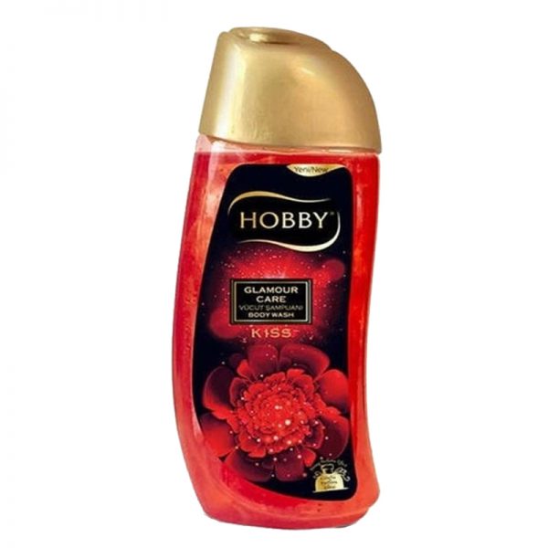 خرید و قیمت و مشخصات شامپو بدن هوبی HOBBY حجم 500 میل رایحه گل گلامور قرمز GLAMOUR در فروشگاه اینترنتی زیبا مد
