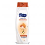 خرید و قیمت و مشخصات شامپو هوبی HOBBY عصاره روغن بادام مخصوص موهای خشک و آسیب دیده حجم ۶۰۰ میل در فروشگاه اینترنتی زیبا مد