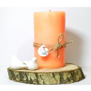 خرید و قیمت و مشخصات شمع تزیینی رویال royal رنگ مرجانی طرح استوانه ای در فروشگاه اینترنتی زیبا مد