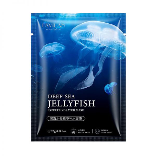 خرید و قیمت و مشخصات ماسک ورقه ای (نقابی) صورت با عصاره و رایحه های طبیعی عروس دریایی deep sea jellyfish 25 g در فروشگاه اینترنتی زیبا مد