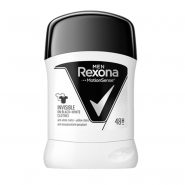 خرید و قیمت و مشخصات استیک ضد تعریق مردانه رکسونا Rexona مدل invisible black and white در فروشگاه اینترنتی زیبا مد