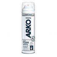 خرید و قیمت و مشخصات فوم اصلاح آرکو مدل CRYSTAL ظرفیت 200 میلی لیتر در فروشگاه اینترنتی زیبا مد