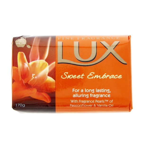 خرید و قیمت و مشخصات صابون لوکس LUX ترکیب روغن گل یاسمین سامباک و روغن نارنج وزن 170 گرم بسته 6 عددی در فروشگاه اینترنتی زیبا مد