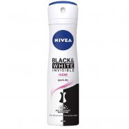 خرید و قیمت و مشخصات اسپری ضد تعریق زنانه نیوآ NIVEA مدل Black & White Invisible Clear در فروشگاه اینترنتی زیبا مد