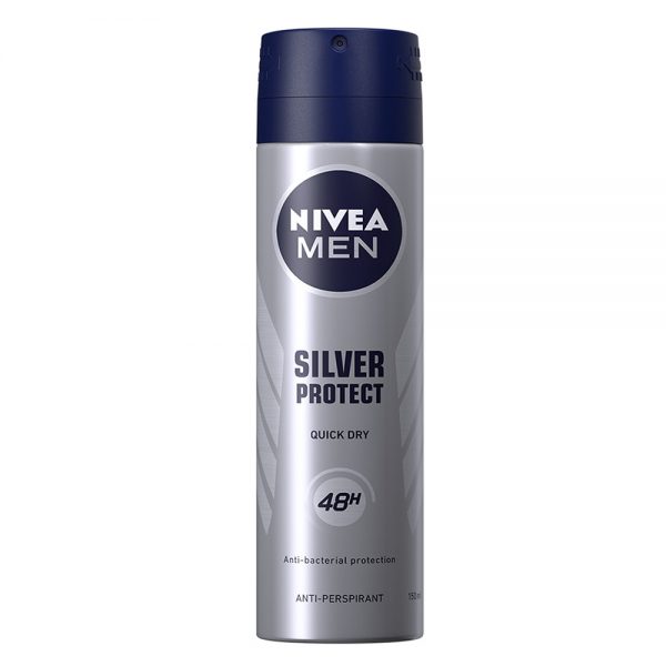 خرید و قیمت و مشخصات اسپری ضد تعریق مردانه نیوآ NIVEA مدل Silver Protect در فروشگاه اینترنتی زیبا مد