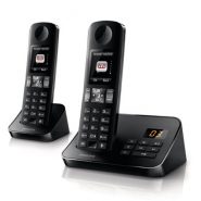 خرید و قیمت و مشخصات دستگاه تلفن بی سیم فیلیپس PHILIPS مدل D605 Duo در فروشگاه اینترنتی زیبا مد