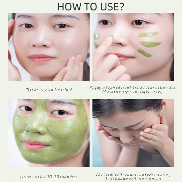 ماسک صاف کننده صورت لایکو LAIKOU مدل چای سبز 85 گرمی
