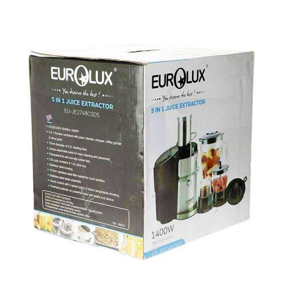 خرید و قیمت و مشخصات آبمیوه گیری 5 کاره دیجیتالی یورولوکس EUROLUX مدل EU-JE2748CS5 در فروشگاه اینترنتی زیبا مد
