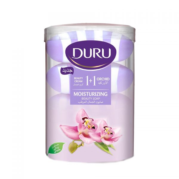خرید و قیمت و مشخصات صابون دورو DURU رایحه گل ارکیده بسته ۴ عددی در فروشگاه اینترنتی زیبا مد