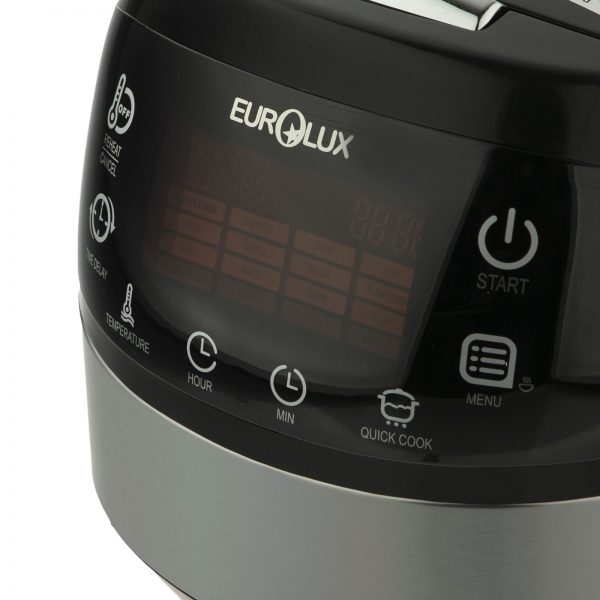خرید و قیمت و مشخصات پلوپز چند کاره دیجیتالی یورولوکس EUROLUX مدل EU-MC1034-5ESB در فروشگاه اینترتی زیبامد