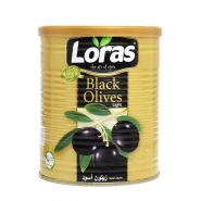 خرید و قیمت و مشخصات زیتون سیاه لوراس Loras وزن 800 گرم در فروشگاه زیبا مد