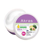 خرید و قیمت و مشخصات کرم مرطوب کننده آکراس Akras حاوی عصاره آووکادو حجم 200 میل در فروشگاه زیبا مد