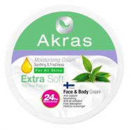 خرید و قیمت و مشخصات کرم مرطوب کننده آکراس Akras حاوی عصاره برگ چای حجم 200 میل در فروشگاه اینترنتی زیبا مد