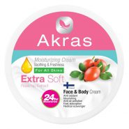 خرید و قیمت و مشخصات کرم مرطوب کننده آکراس Akras حاوی عصاره رزهیپ حجم 200 میل در فروشگاه اینترنتی زیبا مد