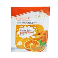 ماسک ورقه ای آب رسان کلاژن Rako مدل Vitamin C حجم 25 گرمی