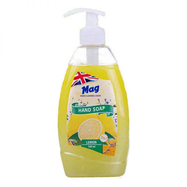 خرید و قیمت و مشخصات مایع دستشویی مگ واش Mag Wash رایحه لیمو حجم 500 میل در زیبا مد