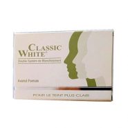 خرید و قیمت و مشخصات صابون شیر کلاسیک وایت لایه بردار classic white وزن 85 گرمی در زیبا مد