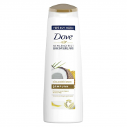 خرید و قیمت و مشخصات شامپو تقویت کننده موی داو Dove عصاره روغن نارگیل و زرد چوبه 400 میل
