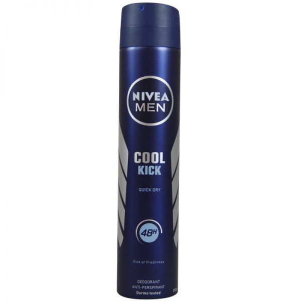 خرید و قیمت و مشخصات اسپری ضد تعریق مردانه NIVEA مدل COOL KICK حجم 200 میلی لیتر در زیبا مد