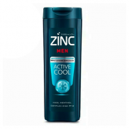 خرید و قیمت و مشخصات شامپو ضد شوره مو زینک ZINC مدل ACTIVE COOL حجم 340 میلی لیتر در زیبا مد