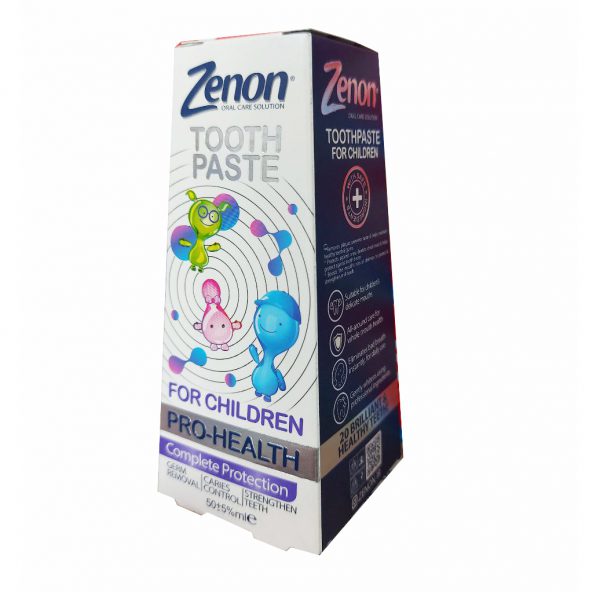 خرید و قیمت و مشخصات خمیر دندان بچگانه زنون Zenon مناسب سن 3 تا 9 سال در زیبا مد