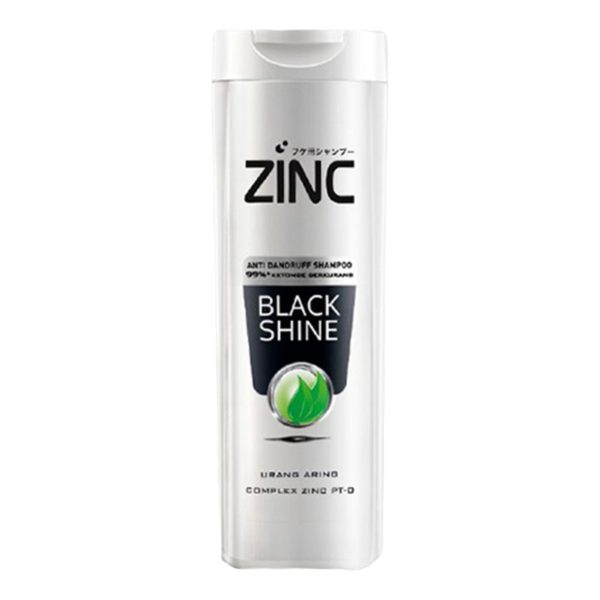 خرید و قیمت و مشخصات شامپو براق کننده و درخشان کننده زینک مدل Black Shine ظرفیت 340 میل در زیبا مد