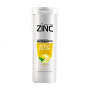 خرید و قیمت و مشخصات شامپو ضد شوره مو زینک ZINC مدل ACTIVE FRESH حجم 340 میلی لیتر در زیبا مد