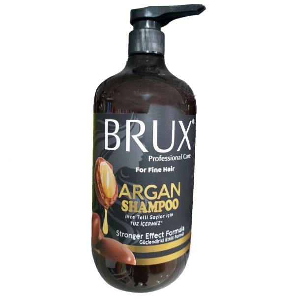 خرید و قیمت و مشخصات شامپو بروکس BRUX آرگان مخصوص موهای خشک و معمولی ظرفیت ۱۰۰۰ میلی لیتر در زیبا مد