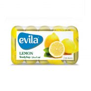 خرید و قیمت و مشخصات صابون اویلا evila رایحه لیمویی وزن 55 گرم بسته 5 عددی در زیبا مد