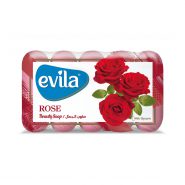 خرید و قیمت و مشخصات صابون اویلا evila رایحه گل رز وزن 55 گرم بسته 5 عددی در زیبا مد