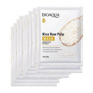 ماسک ورقه ای بیو آکوا Bioaqua مدل برنج حجم 25 گرمی (بسته 10 عددی)