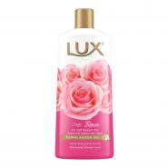 خرید و قیمت و مشخصات شامپو بدن لوکس LUX رایحه گل رز حجم 500 میلی لیتر در زیبا مد