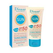 خرید و قیمت و قیسمت و مشخصات کرم ضد آفتاب بدون رنگ دیسار Disaar مدل SUNSCREEN حجم 50g در زیبا مد