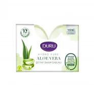 خرید و قیمت و مشخصات صابون شفاف دورو DURU بسته 2 عددی 270 گرم مدل ALOE VERA در زیبا مد
