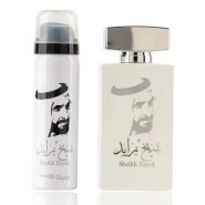خرید و قیمت و مشخصات ست ادکلن و اسپری مردانه شیخ زاید سفید Sheikh Zayed White حجم 80 میلی لیتر در زیبا مد