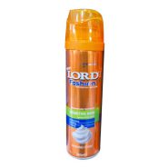 خرید و قیمت و مشخصات فوم اصلاح لورد LORD مدل Sensitive skin نارنجی ظرفیت 200 میلی لیتر در زیبا مد